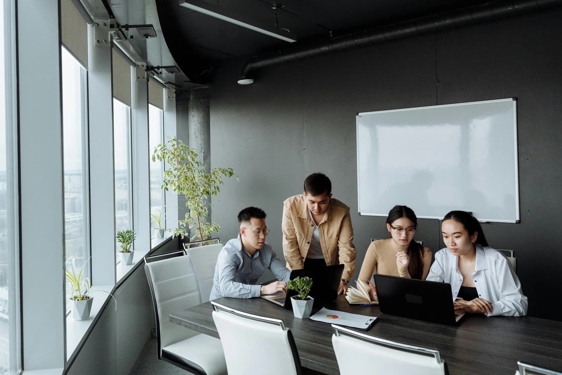 People Seated around a conference table